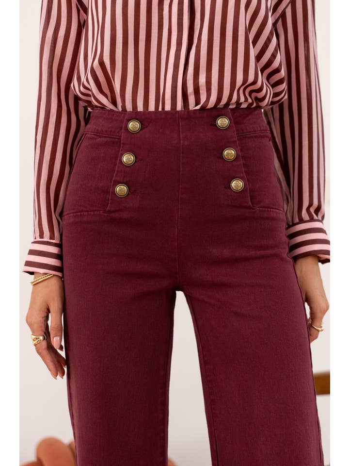 Oraije Paris – Großhandel Jeans – Damen – Jean Victorine groß mit 6 Knöpfen36