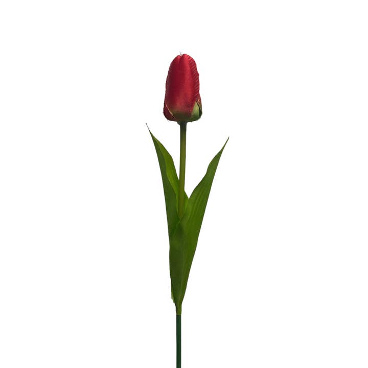 David Christopher's Collection - Wholesale Artificial Flowers - Tulip spray 21.25" - Red
