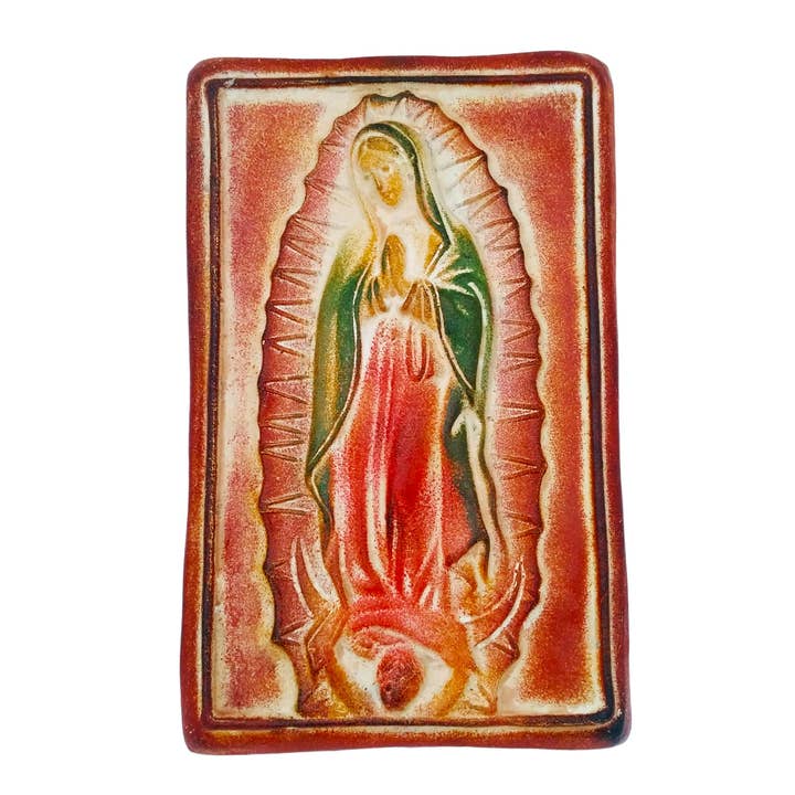 Clay Guadalupe Plaque for wholesale by Sedona Spirit