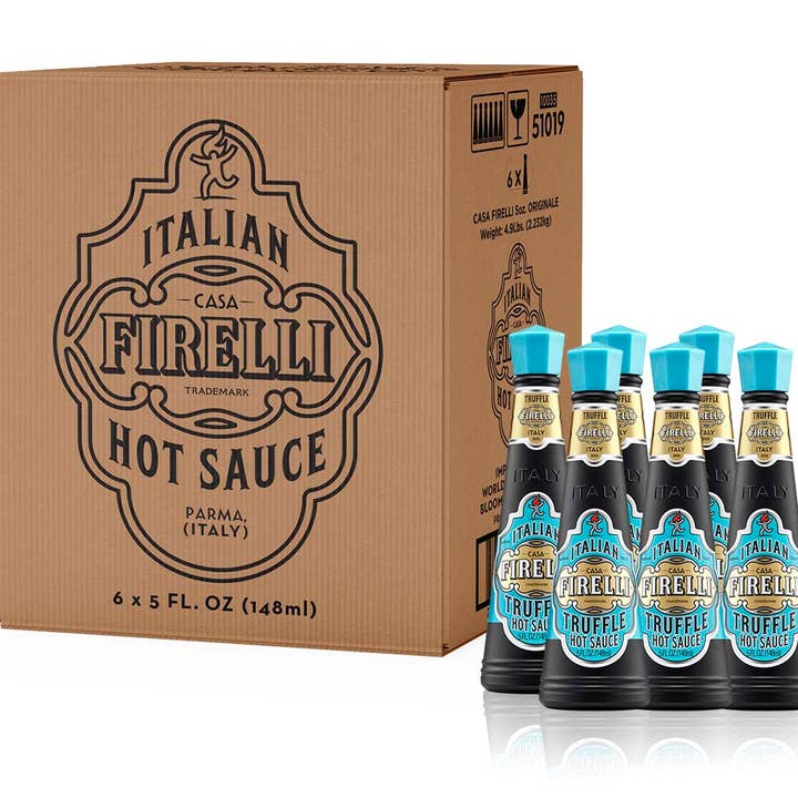 Firelli Hot Sauce - Wholesale Hot Sauce - Table Caddy Bundle! FREE Condiment Caddy with box of Truffle1