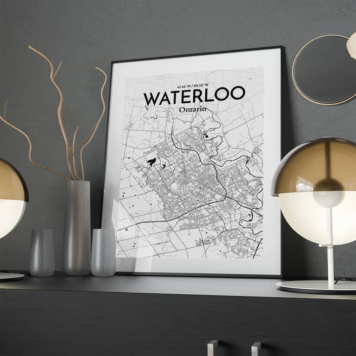 OurPoster.com - Wholesale Poster - Waterloo City Map Poster239