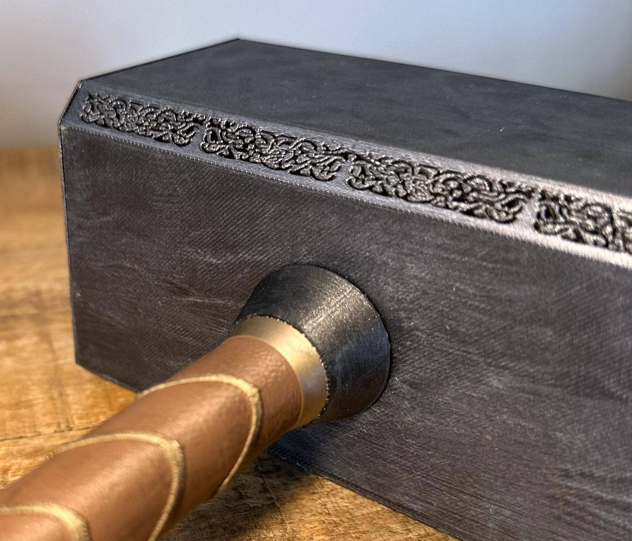 <3 Studio - Wholesale Door Stop - Thor’s Hammer Door Stopper |Fillable Mjølnir Metallic Finish8