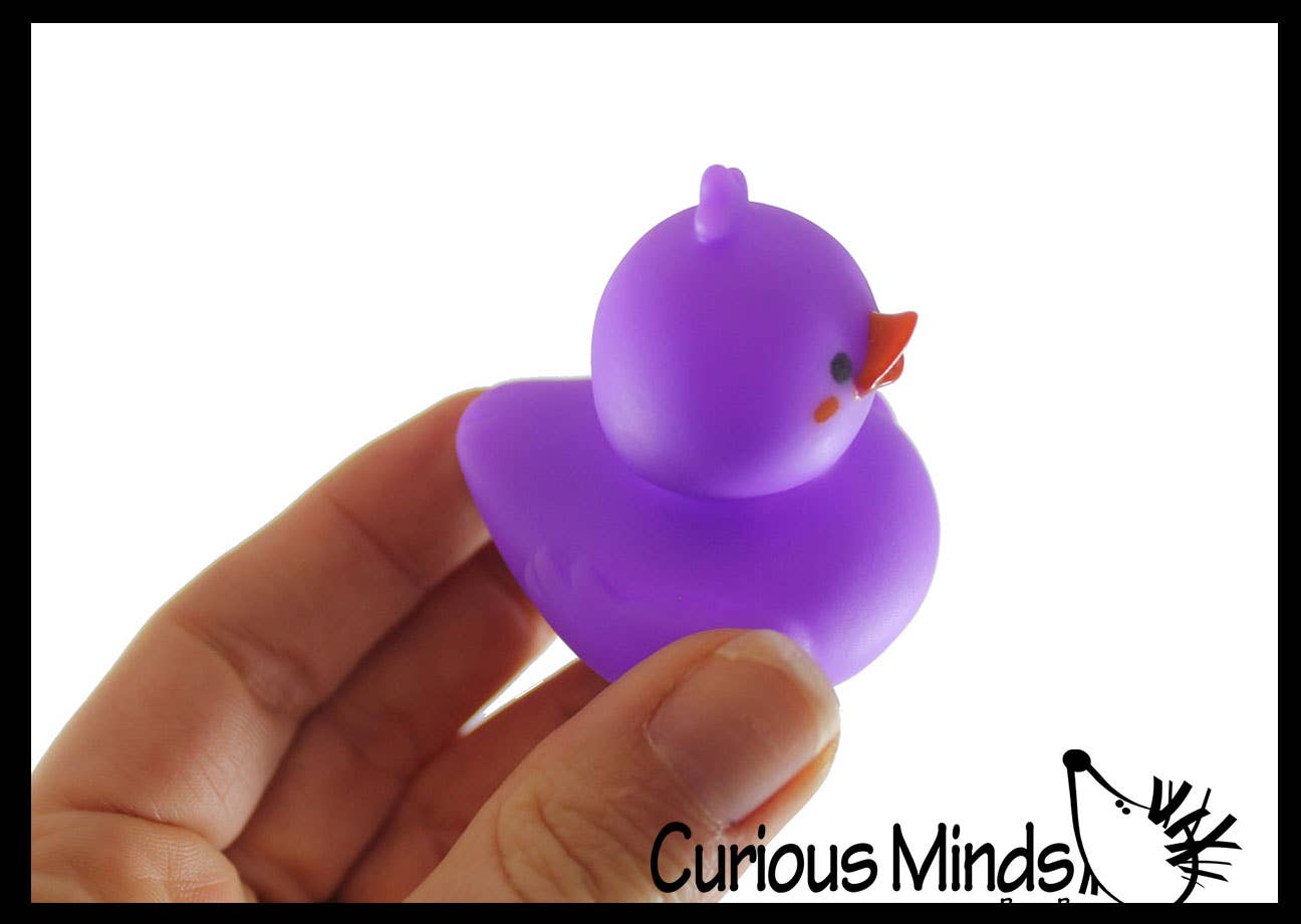 Curious Minds Toys - Wholesale Bath Toy - Baby - 1 Cute Kawaii 2" Rubber Ducks - Rubber Duckies Baby Duckling3