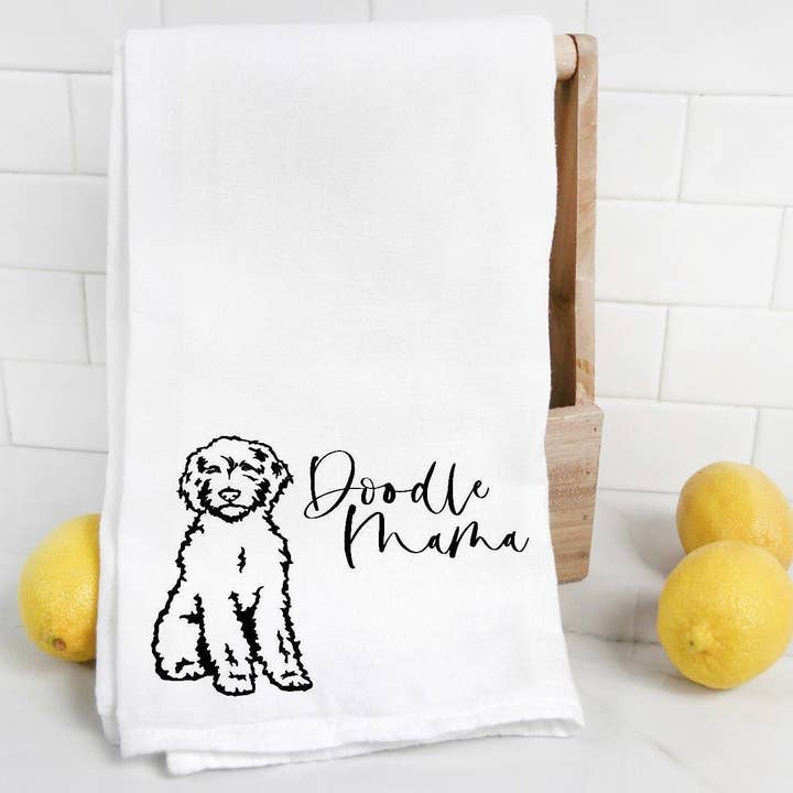 Torchon Doodle Mama pour la vente par The Preppy Pineapple Home
