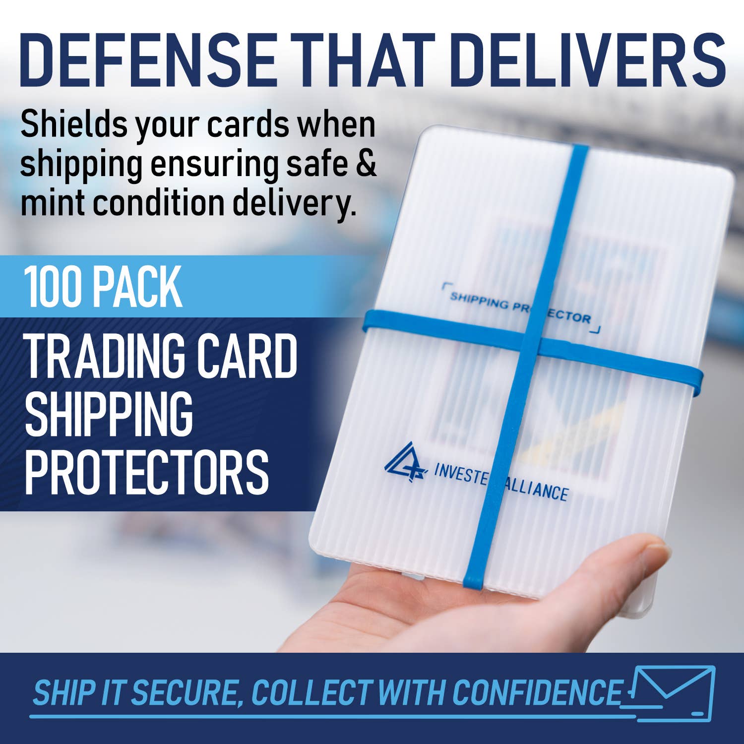 Invested Alliance LLC - Vente Jeu de cartes - Protecteur d'expédition pour cartes à collectionner 4x6 - Pack de 1001