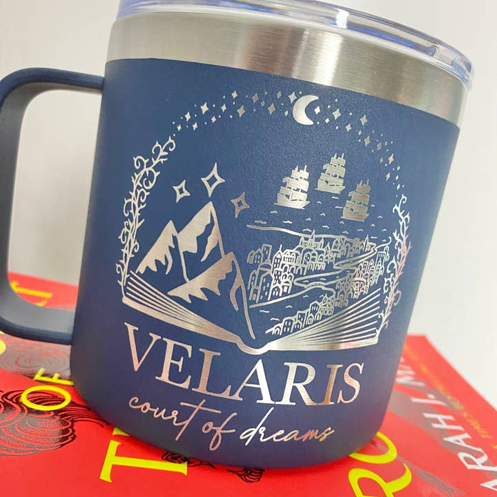zoo&roo - Wholesale Insulated mug/tumbler - Velaris stainless steel mug | Officially licensed ACOTAR mug1
