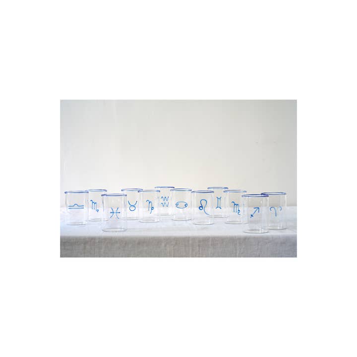 Blue Scorpio Lowball Glass for wholesale on Faire9