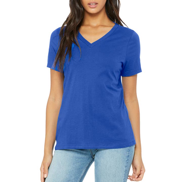 Galaxy By Harvic - Wholesale T-Shirt - Women's - Women's Loose Fitting Short Sleeve V-Neck Tee6