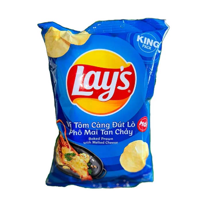 Lays Baked Prawn With Melted Cheese (54g)(Vietnam) 6 Pack for wholesale by Pops Distro Inc