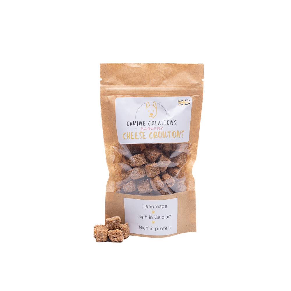 Canine Creations Cheshire – wholesale Pet treats – Dog – Cheese Croutons1