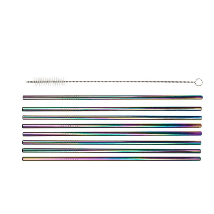 Out of the blue KG - Wholesale Drinking Straw - Metal drinking straw with cleaning brush,1