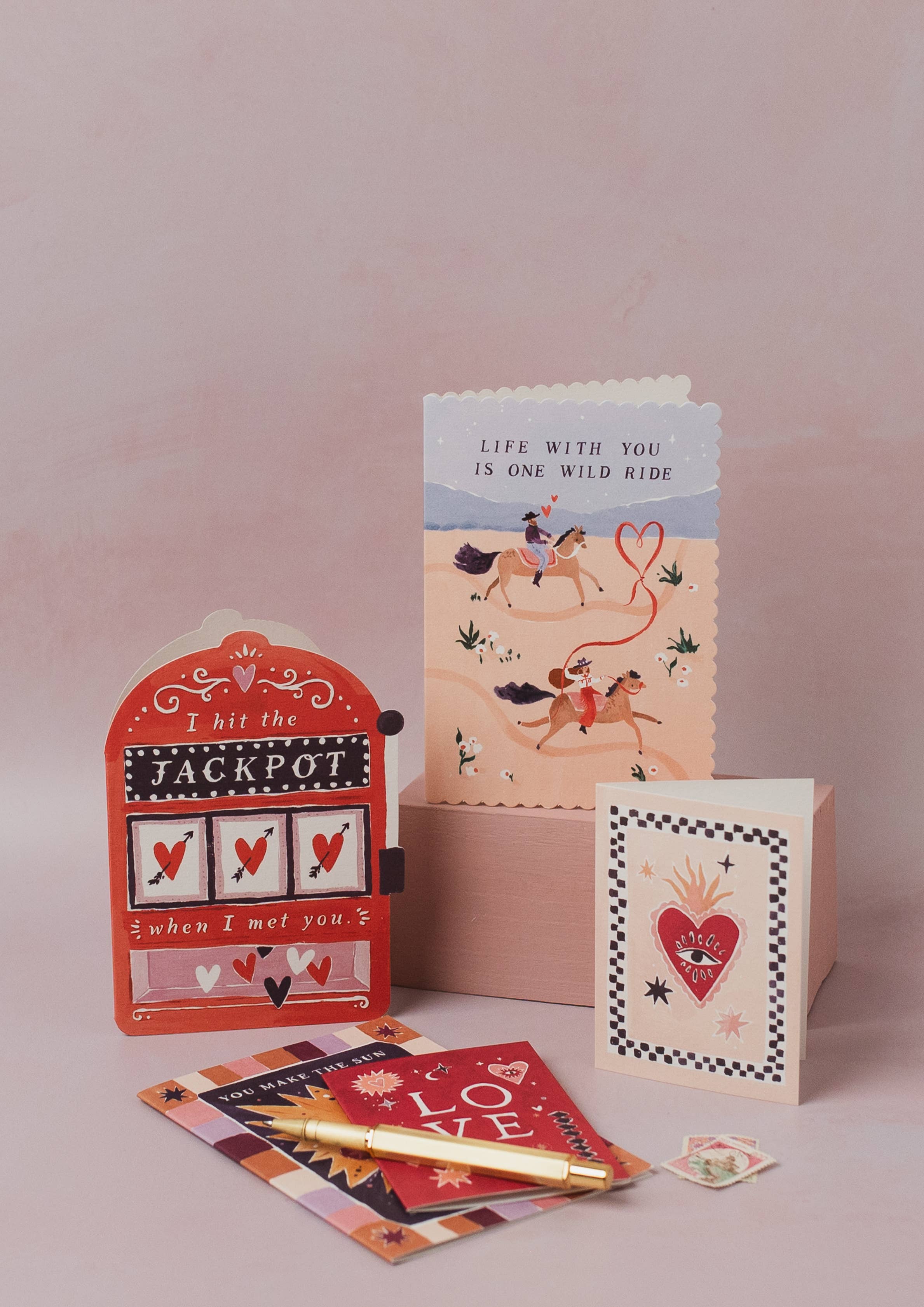 Sister Paper Co. – wholesale Love card – Sacred Heart Mini Love Card | Mini Greeting Card | Mini Card2