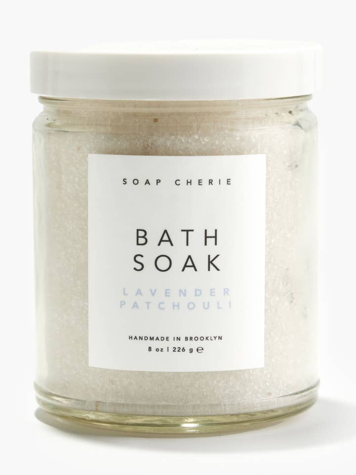 Lavender Patchouli Bath Soak for wholesale by SOAP CHERIE