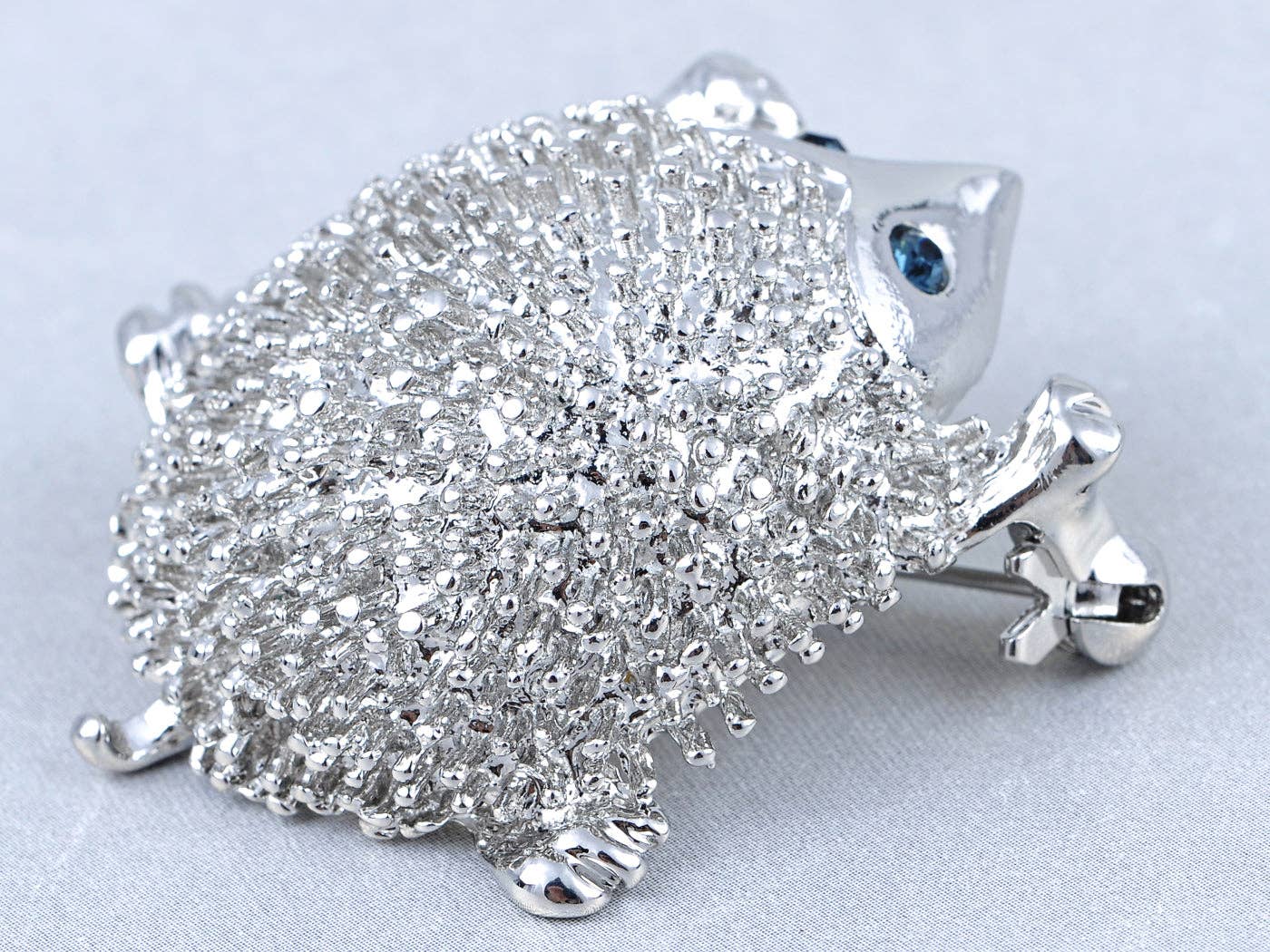 AK Brand - Wholesale Brooch - Blue Hedgehog Porcupine Critter Animal Brooch Pin3