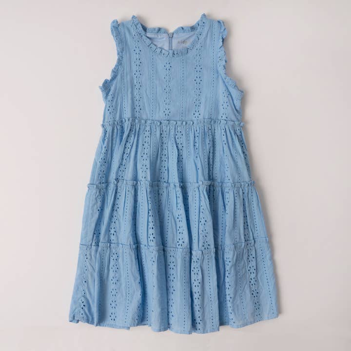 Tiered Eyelet Dress for wholesale by Kidpik