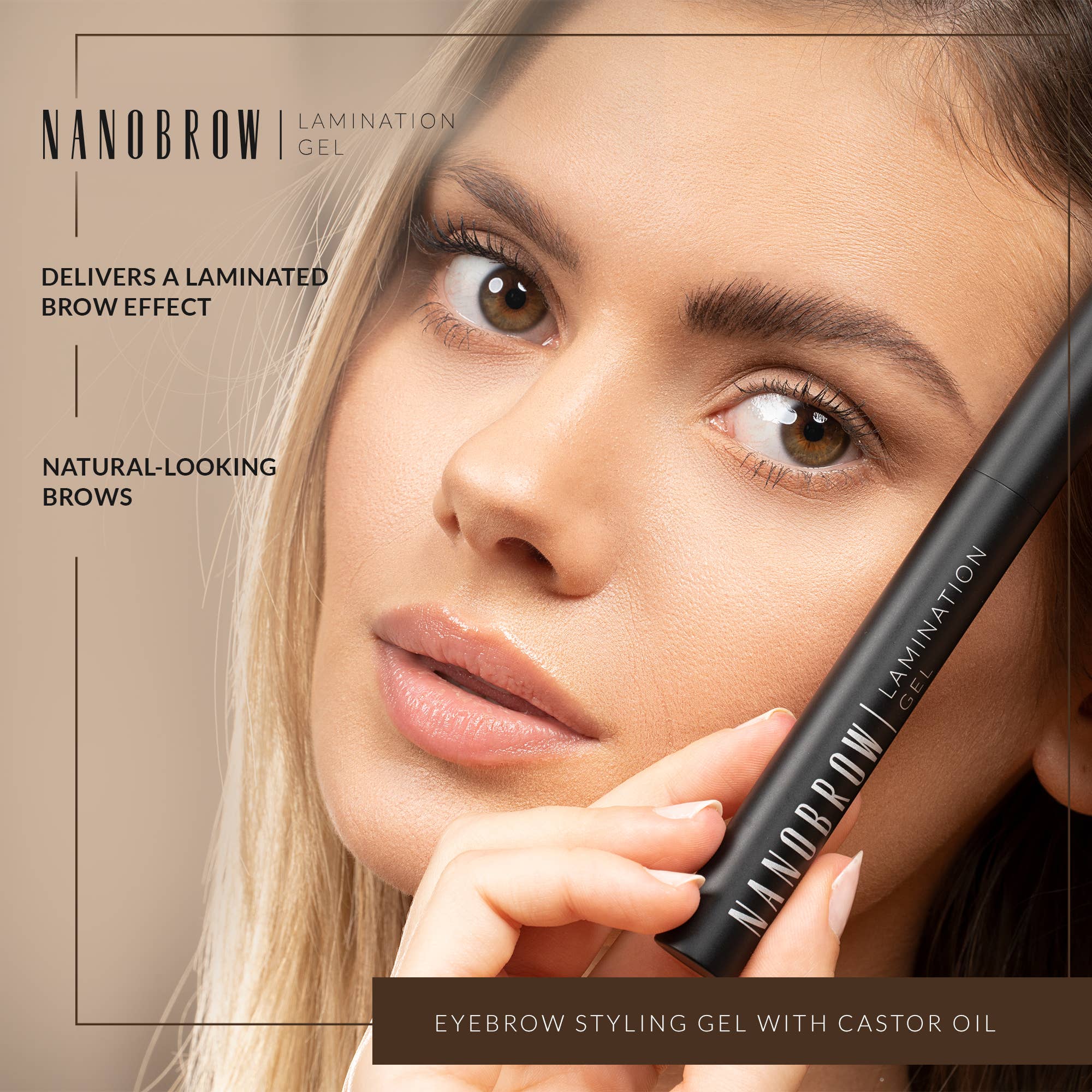 Everett Cosmetics – Großhandel Augenbrauenstift/Füller – Nanobrow Lamination Gel Braun – Augenbrauenstyling-Gel3