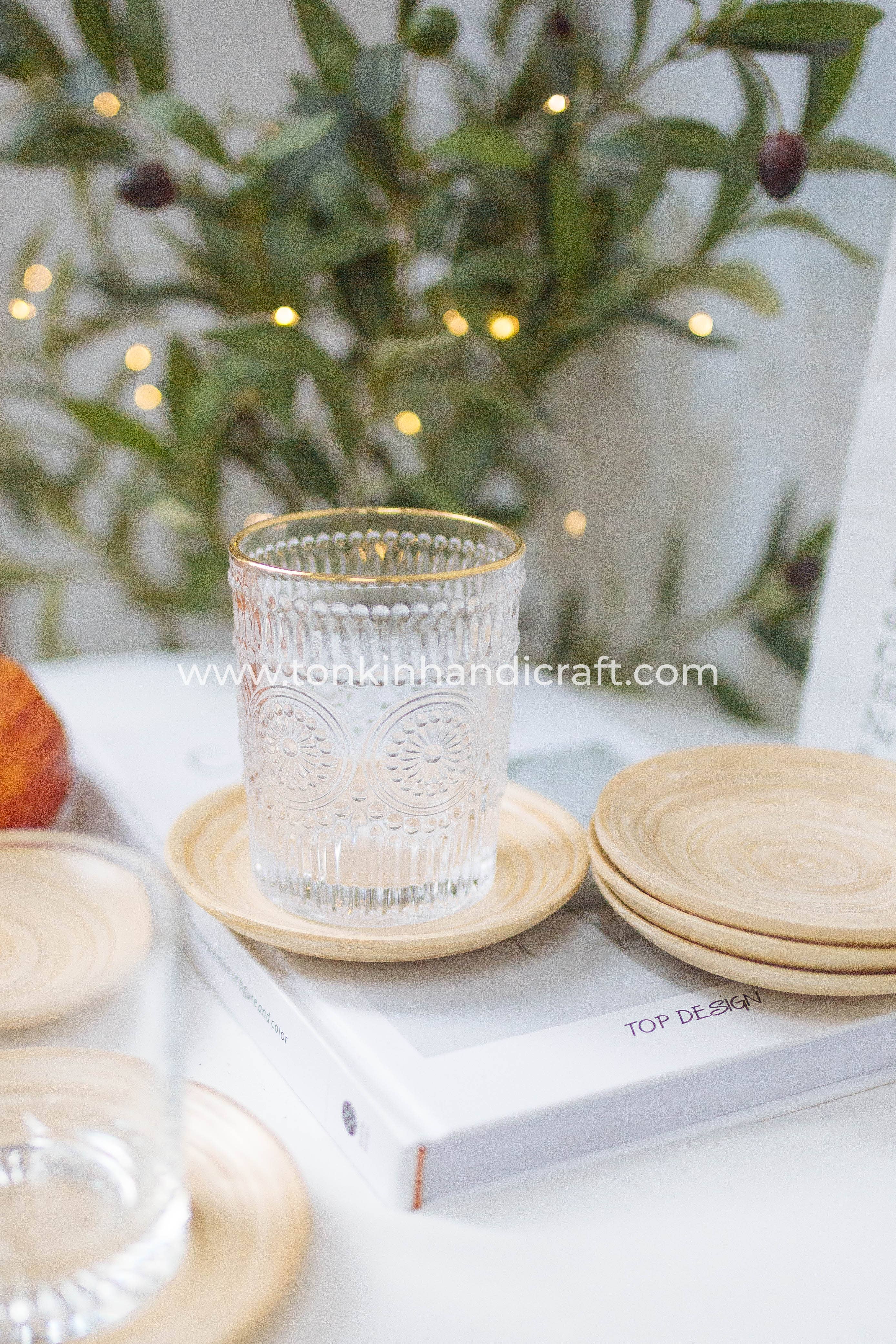 Tonkin Handicraft - Wholesale Dinner plate - Natural Bamboo Plate7
