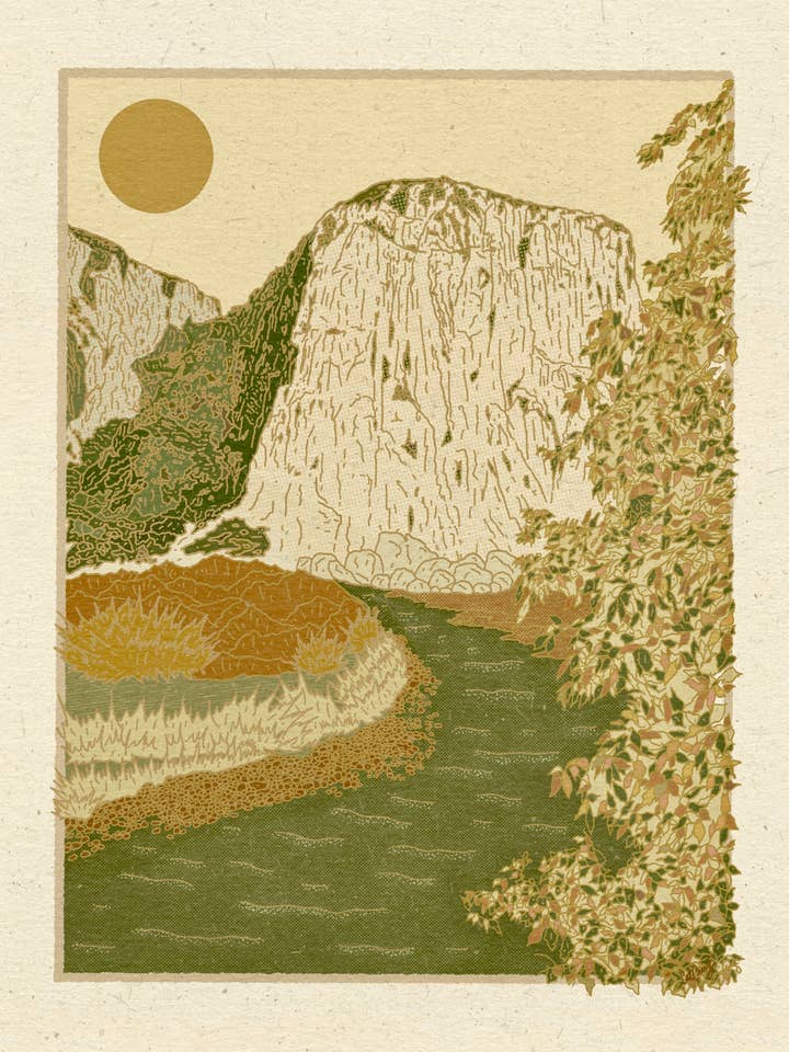 Bröllopsresa Yosemite El Capitan Konsttryck för wholesale av Sunrise Via Lola