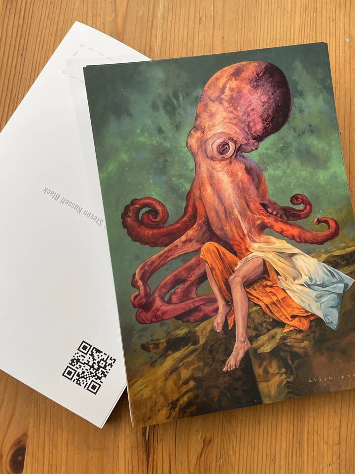 Lure Octopi C Postcard for wholesale by Black Market
