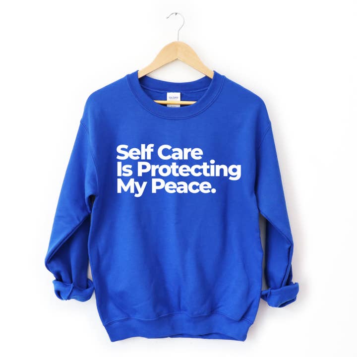 Self Care Is Protecting My Peace Sweatshirt for wholesale by A Perfect Shirt