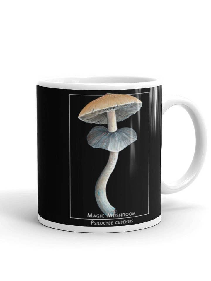 Psilocybe Cubensis Magic Mushroom Kaffee- und Teebecher für den Großhandel von Sword Fern Studios