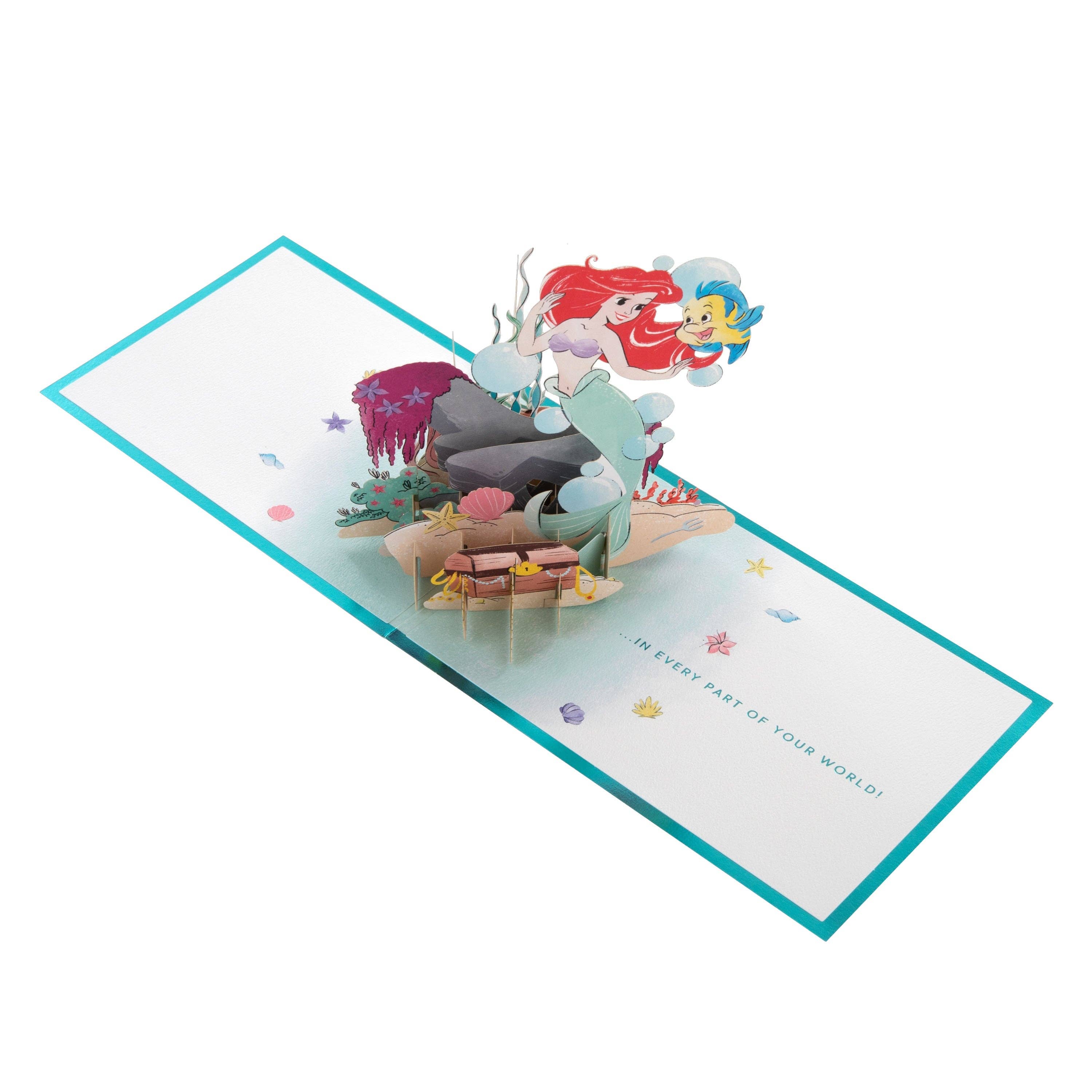 Hallmark – wholesale Birthday card – 3D Pop-Up Disney The Little Mermaid Birthday Card2