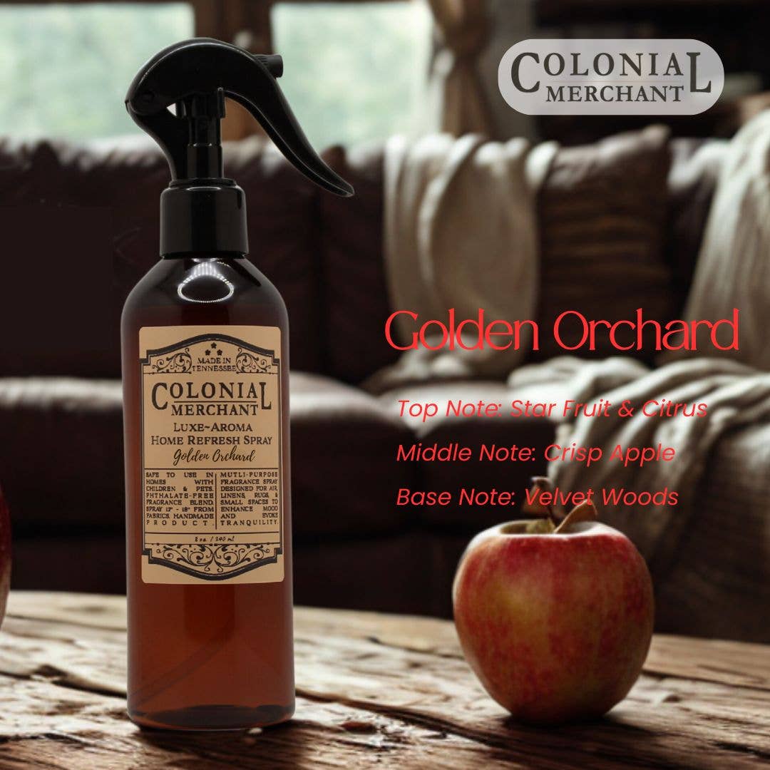 Colonial Merchant - Vendita all'ingrosso Spray per tessuti e ambienti - 8 oz. Colonial Merchant Luxe~Aroma Spray Rinfrescante per la Casa0
