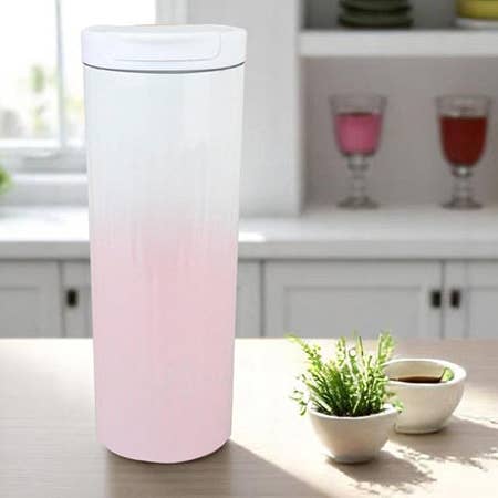 Emartbuy – wholesale Vattenflaska – Eleganta Gradientglas / Resemugg - Ombre Rosa 580 ml4