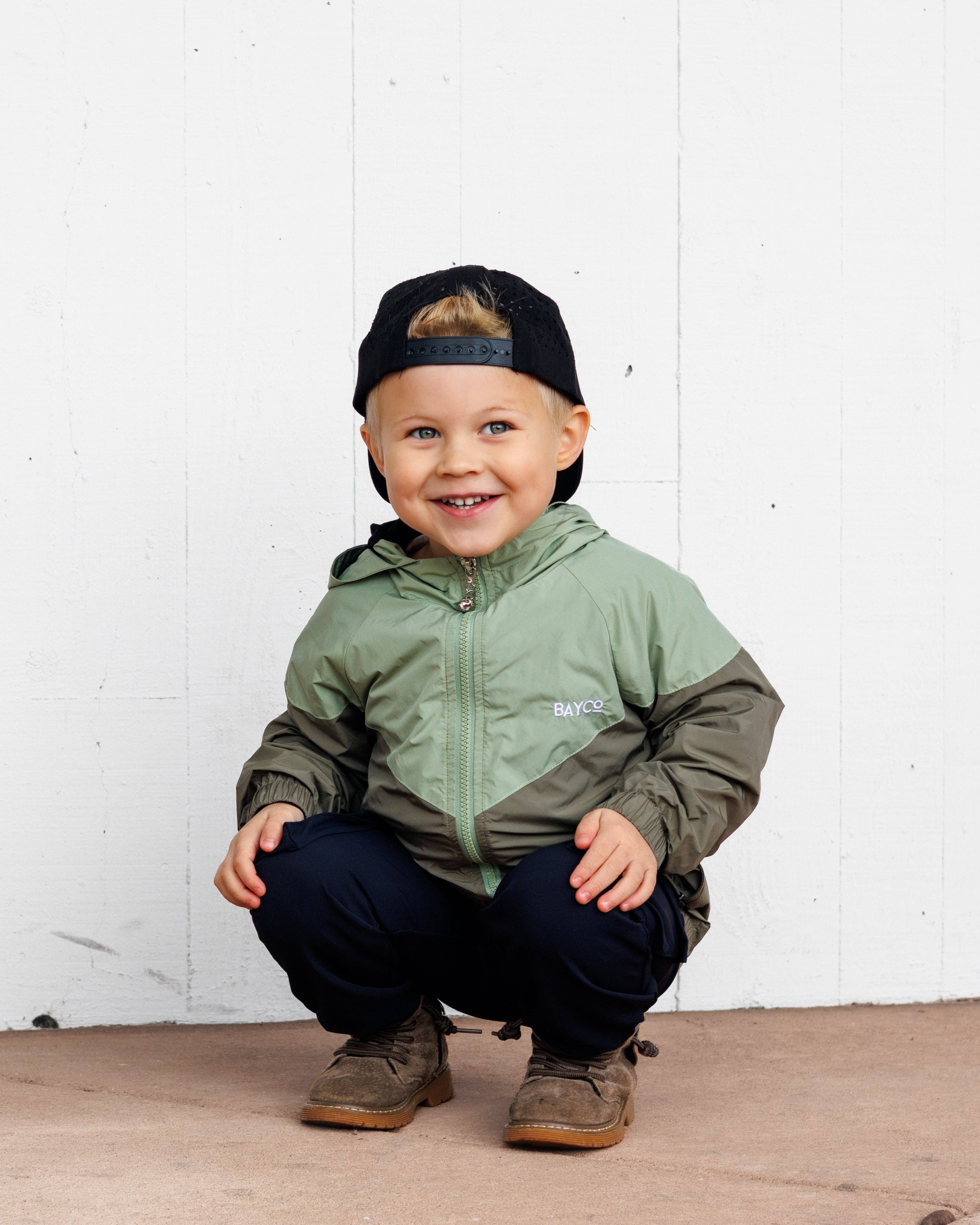 Bay Co. Apparel – wholesale Windbreaker – Kids – Salt + Sage Windbreaker1