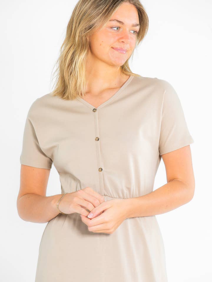 Inherit Clothing Company - Wholesale Dress - Women's - Ella Cinched Waist Maxi Dress