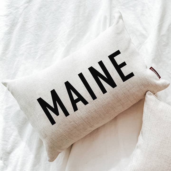 Maine Throw Pillow for wholesale by 521handmade
