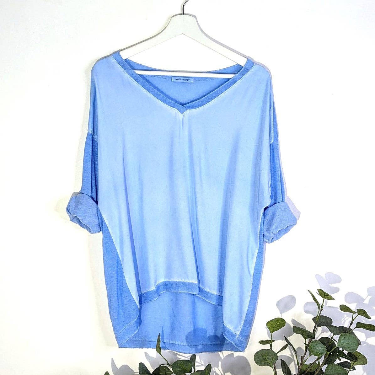 Tempest Designs - Wholesale T-Shirt - Women's - Viscose lyocell mix V-neck vintage wash hi-lo top (M)1