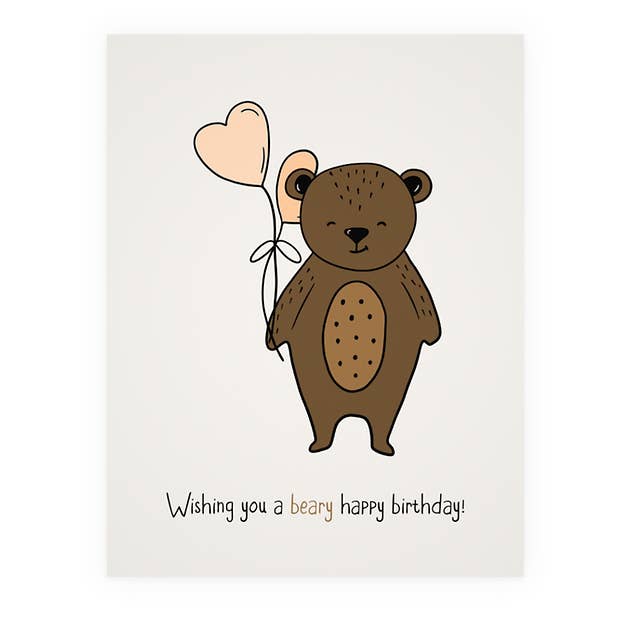 Beary Tillykke med fødselsdagen for engroshandel hos Card Construction Inc.