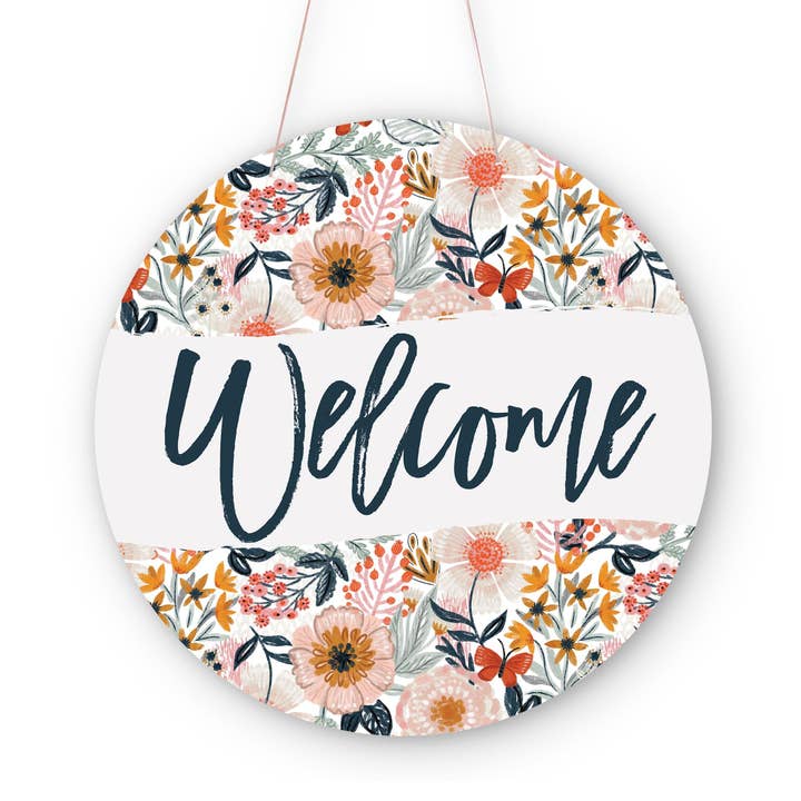 Clairmont & Co - Wholesale Door Hanger - 20" Door Hanger-Pretty Things Welcome