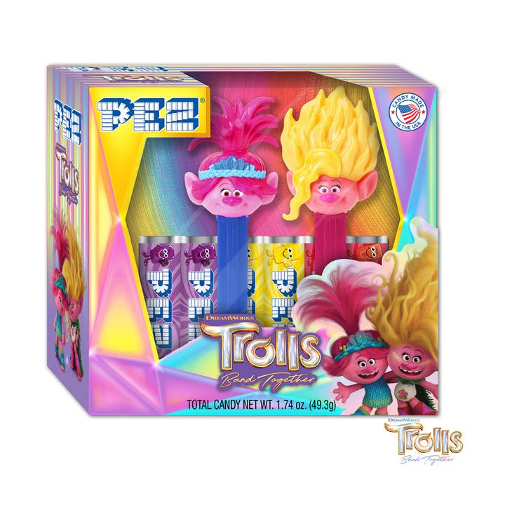 Grandpa Joe's Candy Shop - Wholesale Hard Candy - Trolls Pez Gift Twin Box Set, 12ct