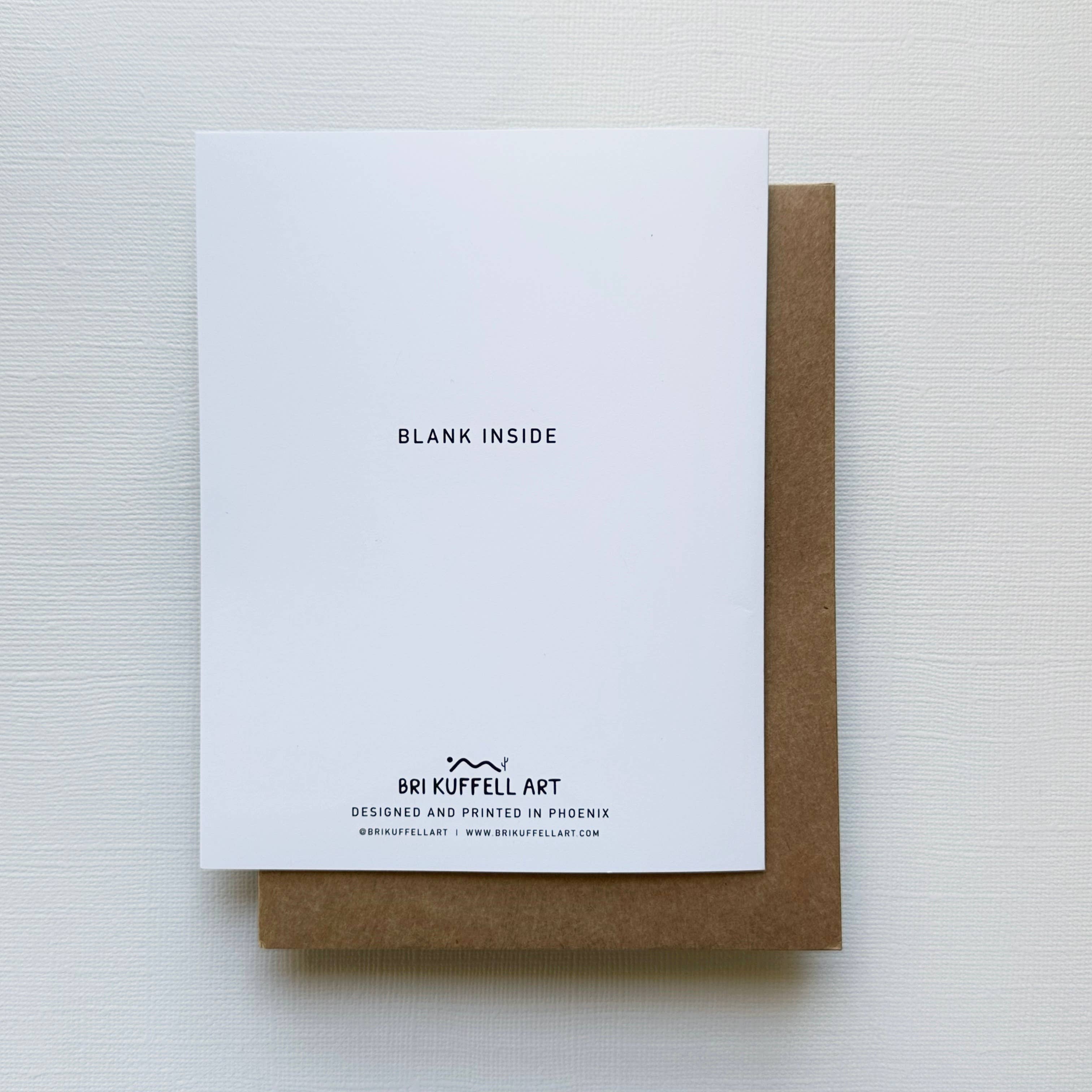 Bri Kuffell Art - Wholesale Valentine's Day Card - You, Me, and the Trees Card2