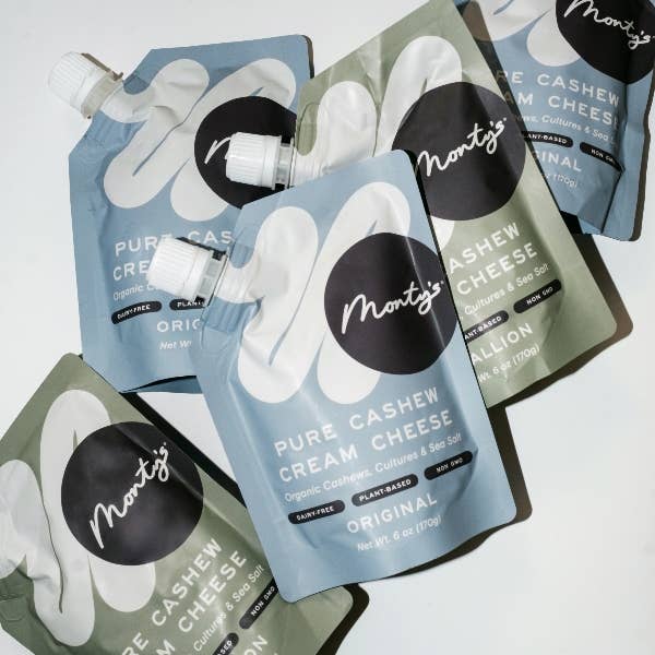 Monty's - Wholesale Cheese - Monty's Scallion Pure Cashew Cream Cheese (5oz)2