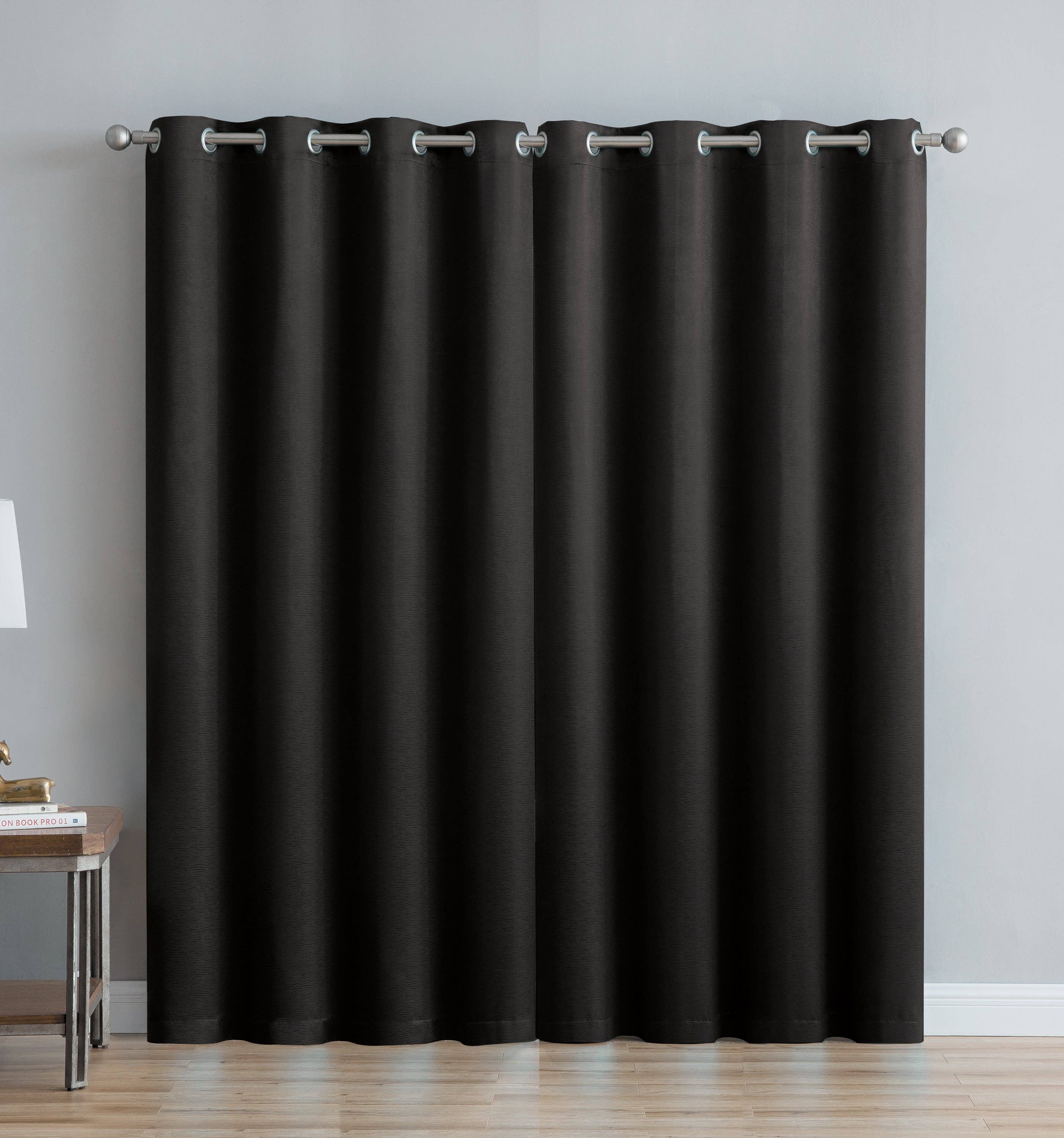 Linen Mart – wholesale Curtain – Abstract Grommet Top Thermal Insulated Blackout Window Curta19