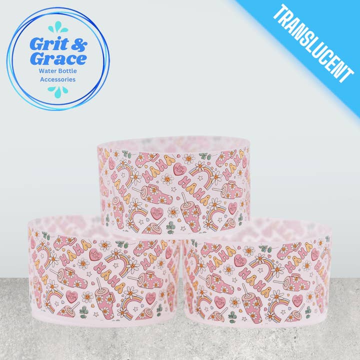 Mama's Happy Place (Translucent) Boot for wholesale by Grit & Grace Water Bottle Accessories