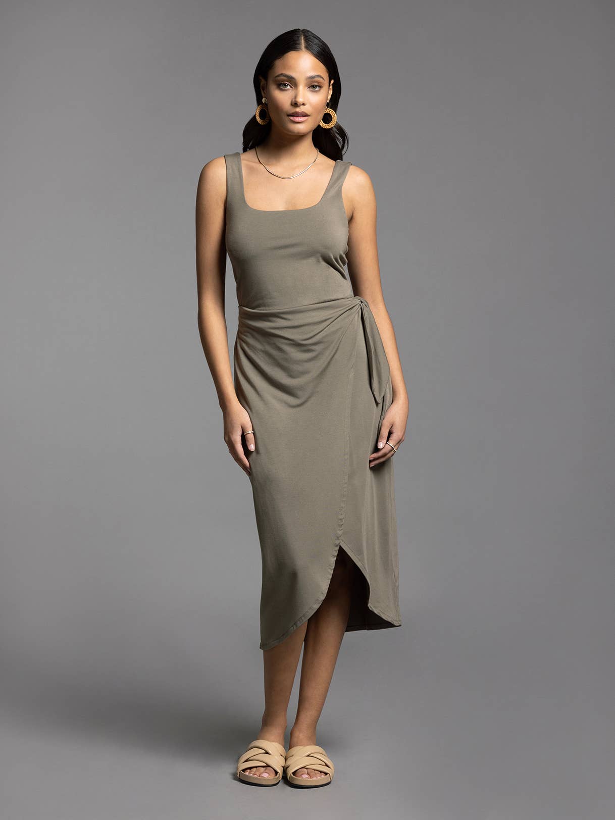 Weekend Los Angeles - Wholesale Dress - Women's - Ties Waist Wrap Dress - AUBRIELLE DRESS4