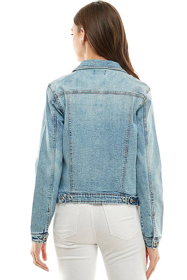 BLUE AGE - Wholesale Denim Jacket - Women's - Cotton Blend Stretched  Ladies  Casual Denim Jacket14