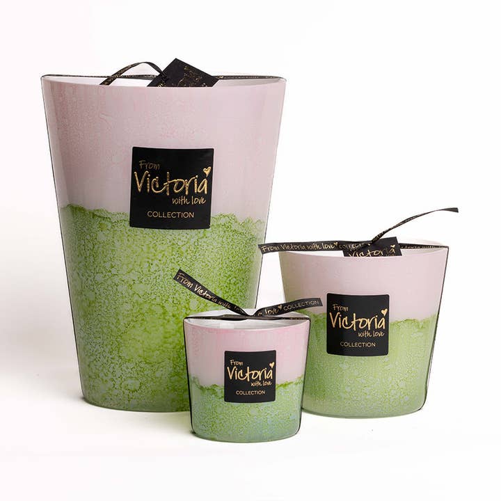 Decorative Scented Design Candle - Lava Pink for wholesale by VictoriaWithLove