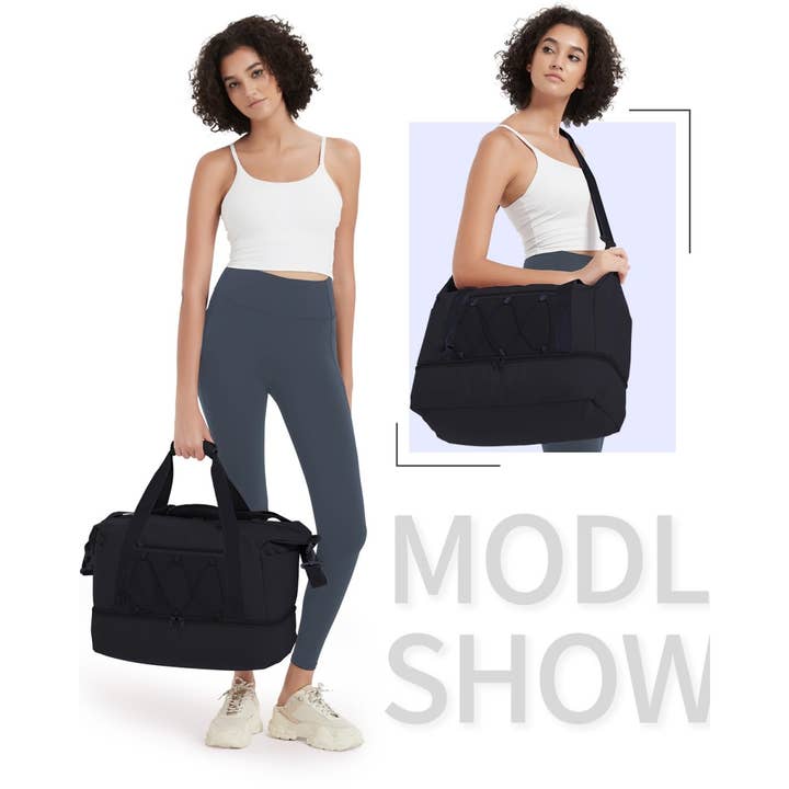 wandf – Saco de viagem - Unissexo por atacado – Saco de Viagem Duffel de Fim de Semana para Noite Mala de Mão Sacos de Mão6