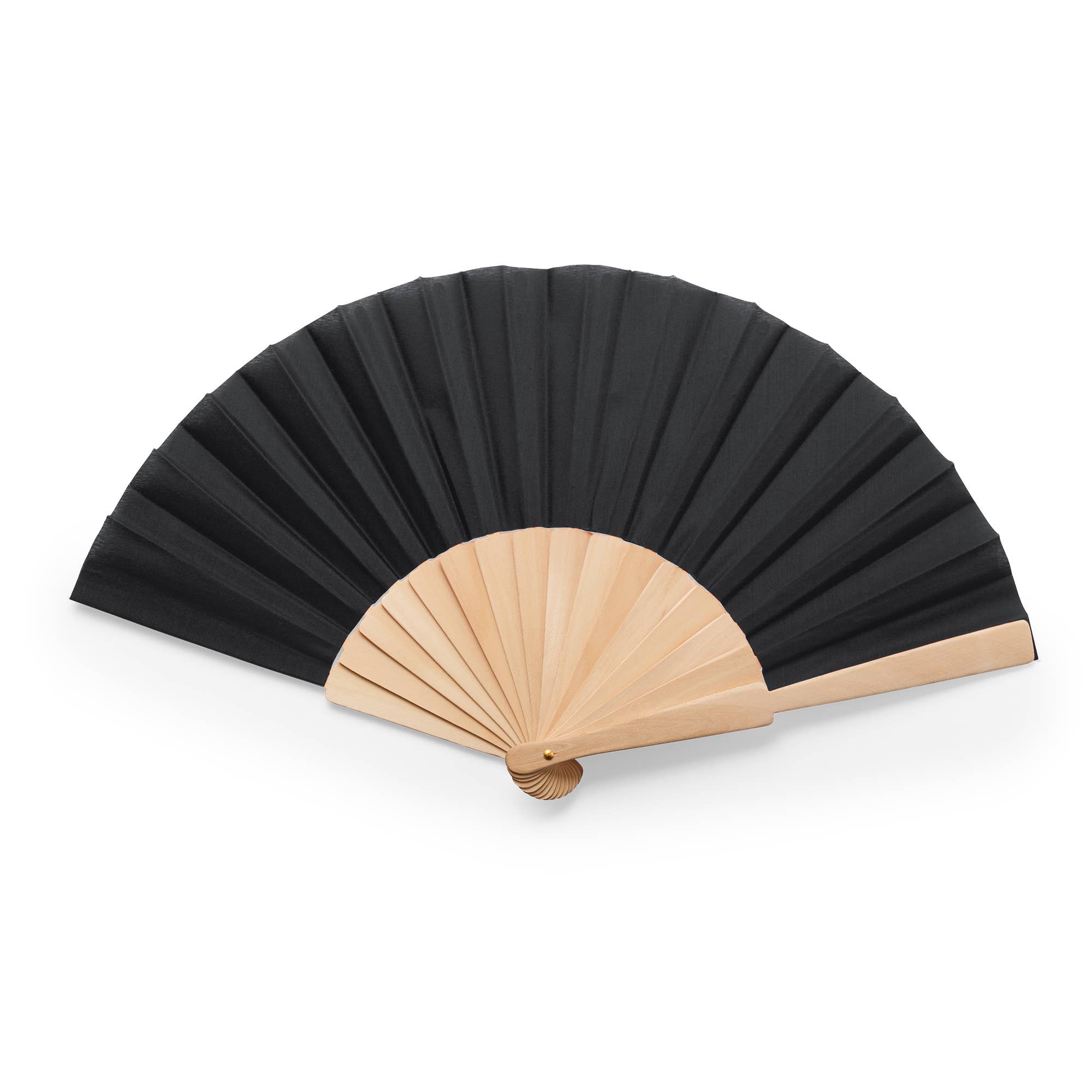 eBuyGB Craft Blanks – wholesale Handheld folding fan – Wood & Polyester Nature Fan 190T Fabric Ribs6