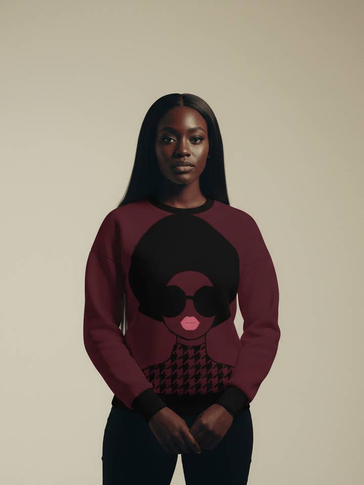 Maglione a Maglia Angi Diva - Marrone Scuro per la vendita all'ingrosso da parte di DUA MENKA