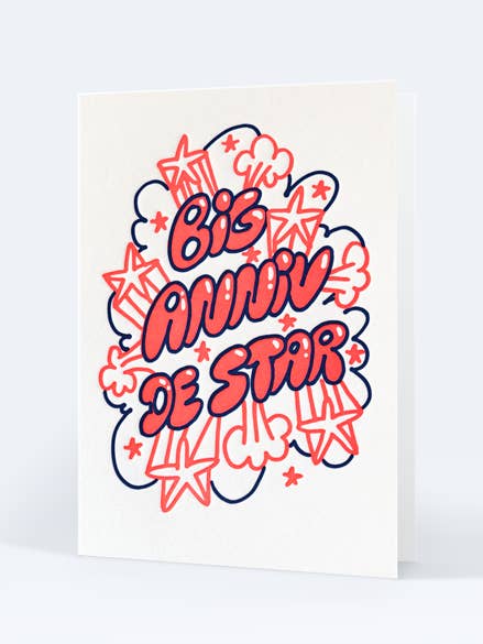 Big anniv de star for engroshandel hos Letterpress de Paris