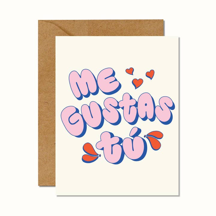 Tarjeta Me Gustas Tú | Tarjeta de San Valentín Española para venta al por mayor de No Yeah For Sure