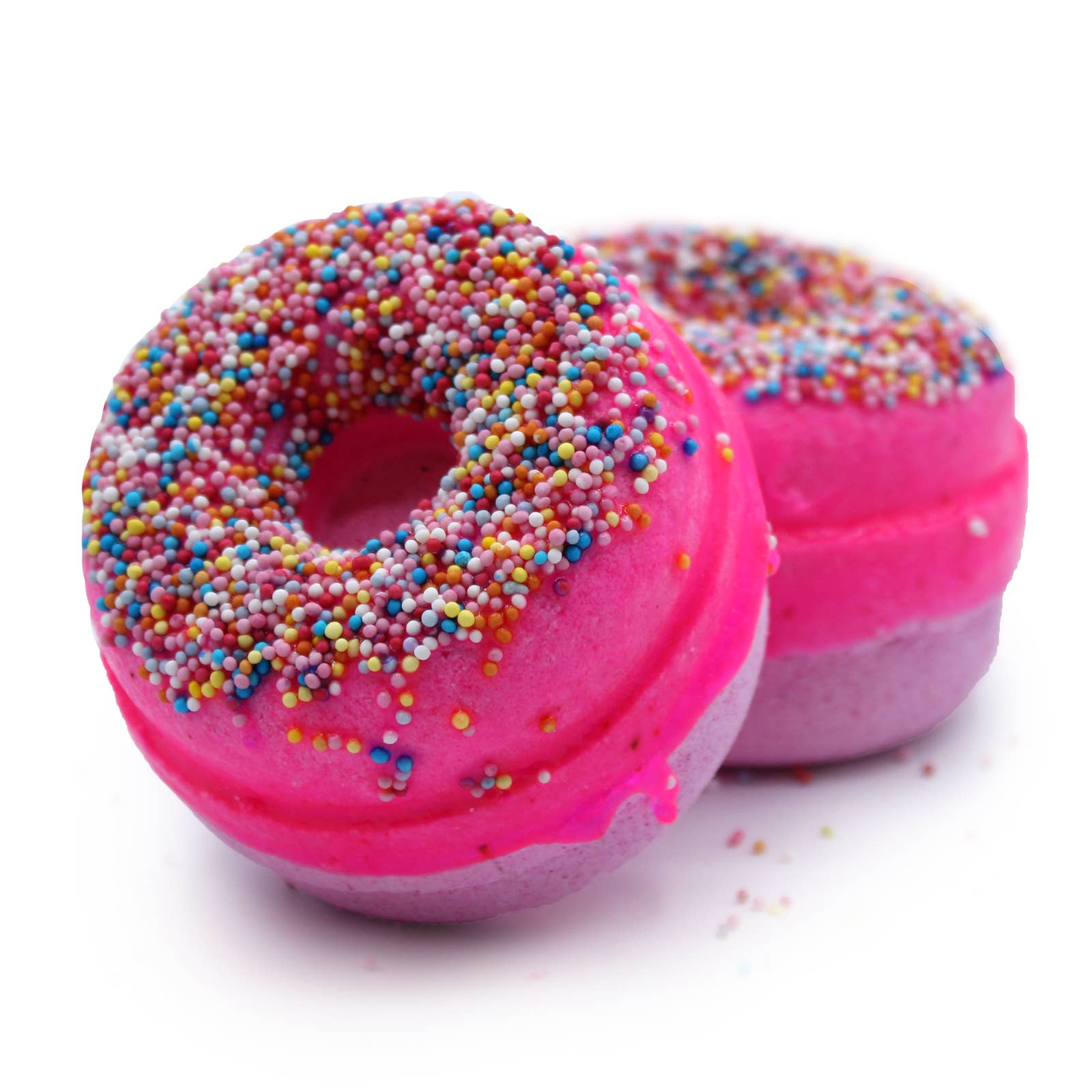 AW Aromatics Limited – wholesale Bath bomb/fizz – Raspberry Bath Donut 180g - White Label1