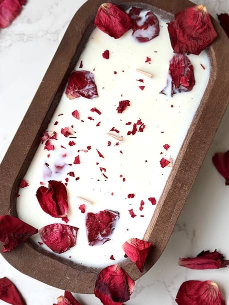 The Wicked Rose Warmth Dough Bowl Candle – Personalized with for wholesale by The Wicked Candles Co.