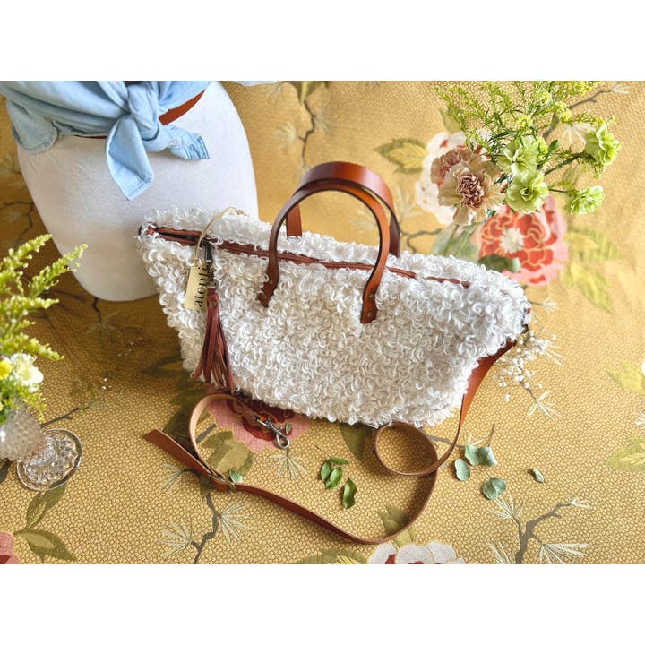 Atenti - Vente Tote bag – femme - Sac fourre-tout fabriqué à la main aux États-Unis : Curly Cute Buddy Bag8